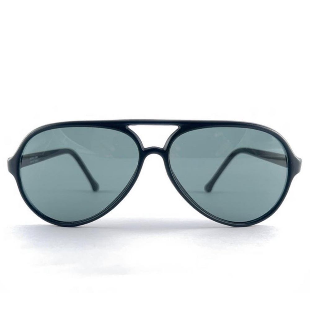 Vintage Bausch & Lomb Sleek Mate Black Grey Lenses B&L Sunglasses France